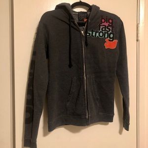 Rare old school FreeCity zip up hoodie